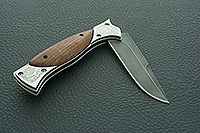 Складной нож Гвардия накладки дерево, дамаск, без золочения : фото 6