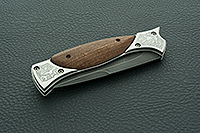 Складной нож Гвардия накладки дерево, дамаск, без золочения : фото 8
