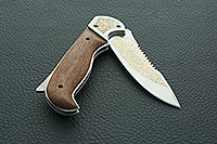 Складной нож Рысь серрейтор накладки дерево, эи-107, не предусмотрен : фото 10