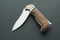 Складной нож Рысь серрейтор накладки дерево, эи-107, не предусмотрен : фото 11