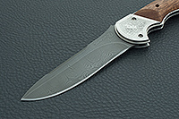 Складной нож Рысь накладки дерево, дамаск, не предусмотрен : фото 3