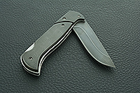 Складной нож Ахиллес накладки дамаск, дамаск, гарда дамаск : фото 9