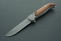 Складной нож Ахиллес накладки дерево, дамаск, гарда дамаск : фото 2