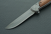 Складной нож Ахиллес накладки дерево, дамаск, гарда дамаск : фото 3