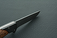 Складной нож Ахиллес накладки дерево, дамаск, гарда дамаск : фото 8