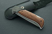 Складной нож Ахиллес накладки дерево, дамаск, гарда дамаск : фото 13