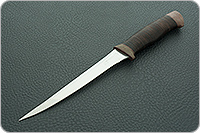 Нож Рыбацкий наборная кожа, эи-107, текстолит : фото 2