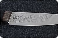 Кухонный нож Империя-4 наборная кожа, эи-107, текстолит : фото 7