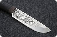 Нож Легенда наборная кожа, эи-107, текстолит : фото 4