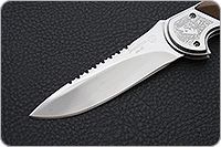 Складной нож Рысь серрейтор накладки дерево, эи-107, не предусмотрен : фото 3