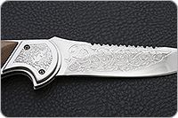 Складной нож Рысь серрейтор накладки дерево, эи-107, не предусмотрен : фото 7