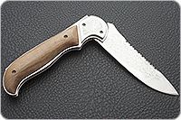 Складной нож Рысь серрейтор накладки дерево, эи-107, не предусмотрен : фото 8