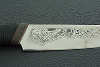 Кухонный нож Империя-1 наборная кожа, эи-107, текстолит : фото 8