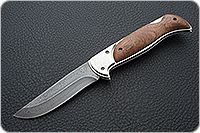 Складной нож Ахиллес накладки дерево, дамаск, не предусмотрен : фото 2