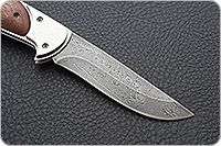 Складной нож Ахиллес накладки дерево, дамаск, не предусмотрен : фото 4