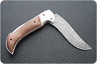Складной нож Клык накладки орех, дамаск, не предусмотрен : фото 9
