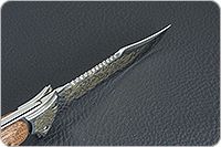 Складной нож Сапсан серрейтор накладки дерево, эи-107, золочение клинка : фото 9