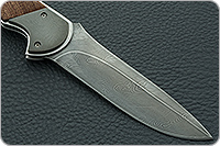 Складной нож Рысь накладки дерево, дамаск, гарда дамаск : фото 4