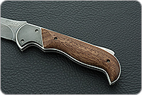 Складной нож Рысь накладки дерево, дамаск, гарда дамаск : фото 6