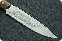 Нож Особист накладки сапели, эи-107, цельнометаллический : фото 4