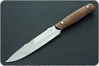 Нож Особист (с пилой) накладки сапели, эи-107, цельнометаллический : фото 2