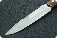 Нож Особист (с пилой) накладки сапели, эи-107, цельнометаллический : фото 3