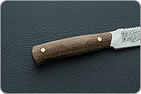 Нож Особист (с пилой) накладки сапели, эи-107, цельнометаллический : фото 5