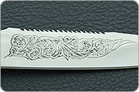 Нож Особист (с пилой) накладки сапели, эи-107, цельнометаллический : фото 8