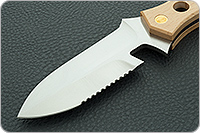 Нож Барракуда  40х10с2м (эи-107), накладки орех, цельнометаллический : фото 3