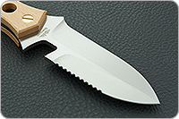 Нож Барракуда  40х10с2м (эи-107), накладки орех, цельнометаллический : фото 4