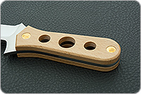 Нож Барракуда  40х10с2м (эи-107), накладки орех, цельнометаллический : фото 6