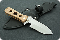 Нож Барракуда  40х10с2м (эи-107), накладки орех, цельнометаллический : фото 10