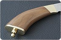Нож Визирь 40х13, орех, латунь : фото 5