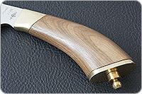 Нож Визирь 40х13, орех, латунь : фото 6