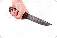 Нож Бекас  наборная кожа, х12мф, текстолит : фото 4