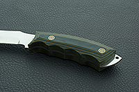 Нож Носорог накладки микарта, 95х18, цельнометаллический : фото 6