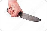 Нож Шеф накладки граб, х12мф, цельнометаллический : фото 4