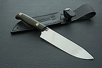 Нож Шеф накладки микарта, 95х18, цельнометаллический : фото 10