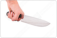 Нож Шеф-Большой накладки граб, 95х18, цельнометаллический : фото 4