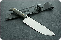 Нож Шеф-Большой микарта, 95х18, цельнометаллический : фото 8