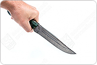 Нож Секач  накладки микарта, нержавеющий дамаск, цельнометаллический : фото 5