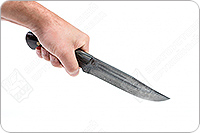 Нож Секач  накладки микарта, нержавеющий дамаск, цельнометаллический : фото 4