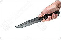 Нож Секач  накладки микарта, нержавеющий дамаск, цельнометаллический : фото 5