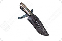 Нож Секач  накладки микарта, нержавеющий дамаск, цельнометаллический : фото 6