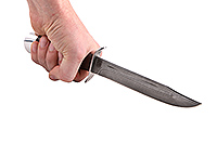 Нож Разведчика наборная кожа, нержавеющий дамаск, алюминий : фото 4