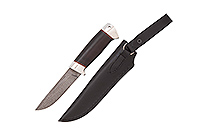 Нож Риф граб (черное дерево), нержавеющий дамаск, алюминий : фото 2