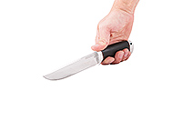 Нож Лиса граб (черное дерево), 95х18, алюминий : фото 5