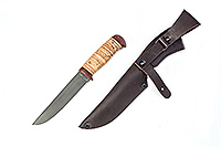Нож Лиса береста, х12мф, текстолит : фото 2