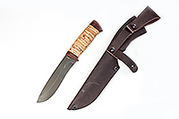 Нож Дуплет береста, х12мф, текстолит : фото 2