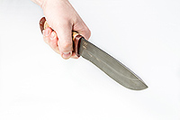 Нож Дуплет береста, х12мф, текстолит : фото 3